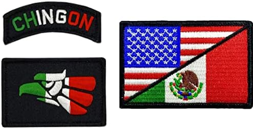 Miltacusa Chingon Eagle Mexico USA Zastava zastava [3pc paket - nosač za zatvaranje - UM2-UM3]