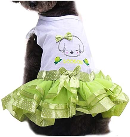 Drešene psi prsluk za kućne ljubimce pamučna odjeća mreža Tulle suknja majica za majicu princeza haljina