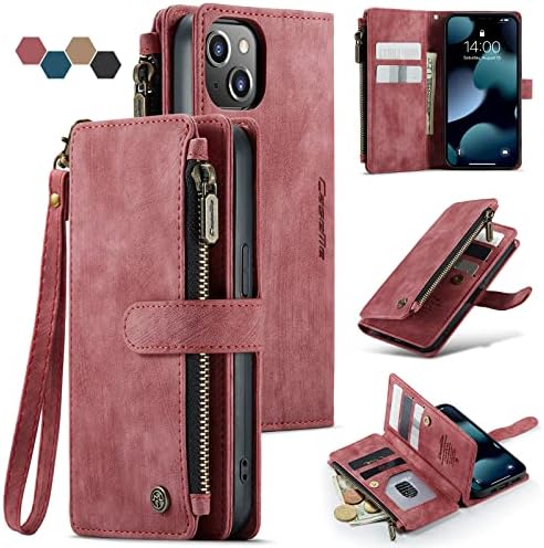 Lxisxcna iPhone 13 5G futrola,iPhone 13 5G torbica za novčanik sa držačem kartice stalak za stalak sa magnetnim