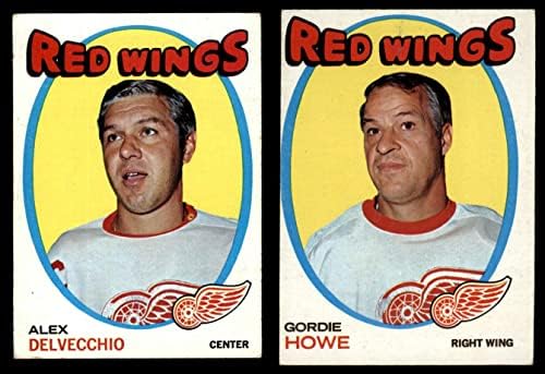 1971-72 TOPPS Detroit Red Wings Team Set Detroit Crvena krila VG + Crvena krila