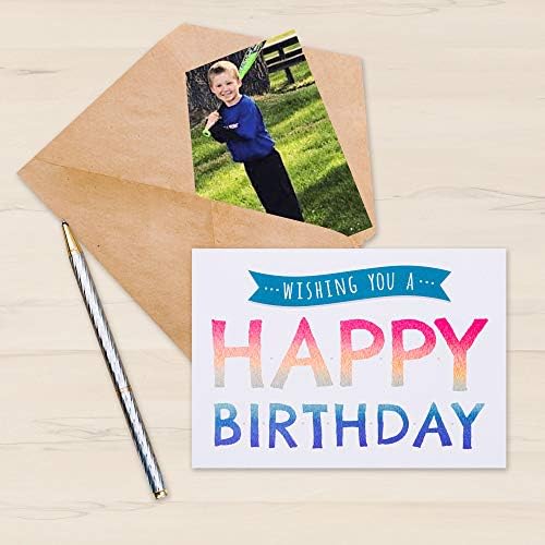 Spark Ink Hretan Birthday Cards asortiman sa kovertama, 50kom veliki mješoviti set čestitki za Sretan rođendan
