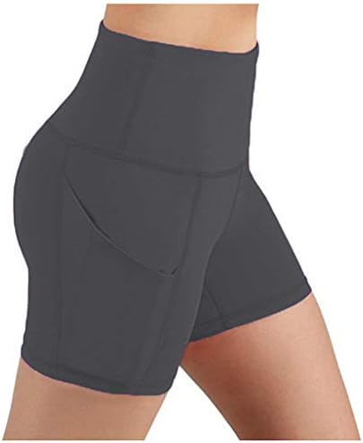 Fitness Lady Yoga džepne kratke hlače HIP trke za trčanje visoki struk Stretch Solid Yoga Patchwork Yoga