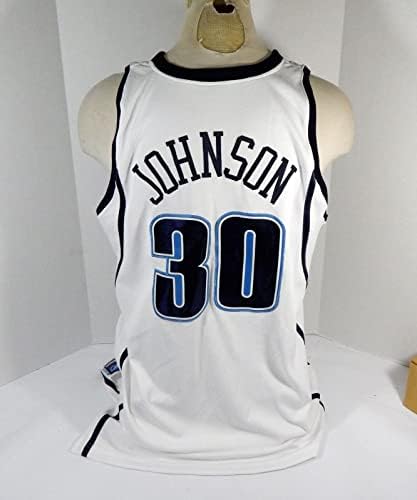 2004-05 Utah Jazz Alexander Johnson 30 Igra izdana Bijeli dres 48 DP37376 - NBA igra koja se koristi