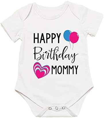 G-Amber Sretan rođendan tata Mama Dječaci Djevojčice Romper bodi dojenčad smiješno pismo kombinezon Outfit 0-24Months