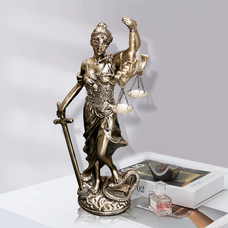 Kipbly Lady iz pravde statuu Lady Justice Statua Slepe boginje pravde Skulptura 12inch grčke rimske anđele