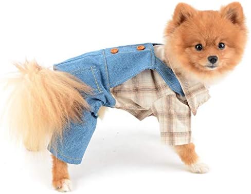 Selmai majica sa bib pantalonama za pse težnice The Thirt Outfits za male muške pse Puppies Chihuahua Kombinezoni