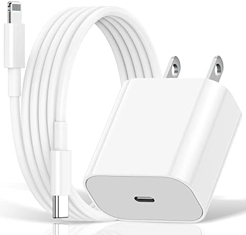 Za iPhone14 13 12 brz punjač, ​​USBC jabuka 20W blok za napajanje, USB-C Zidni plug Box + 【Apple MFI certificirani】