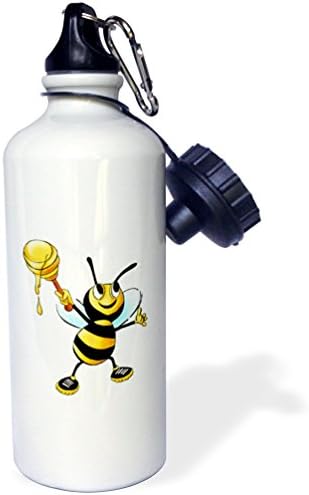 3drose Bumble pčela sa medom sportskim bocama za vodu, 21 oz, višebojni