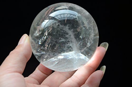 Real Tibet Himalayan Visoka nadmorska visina Clear Manifestter Crystal Kvarcna lopta sfera Orb Duga 2,59