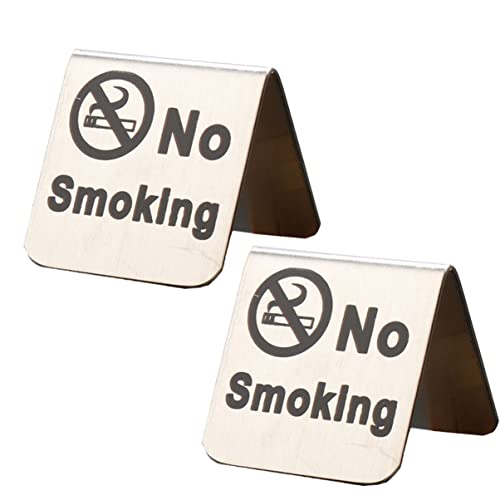 Artibetter 4 kom Ne pušenje nehrđajućeg čelika Nema cigaretne znakove radne površine Ne pušenje Nemojte