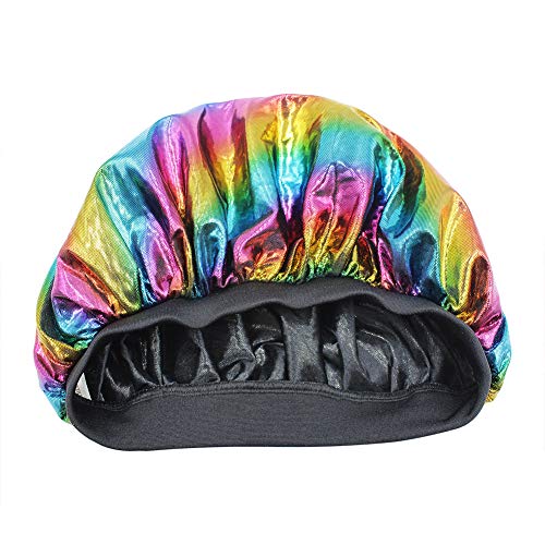 Mossty Women Nightcap elastična traka za spavanje Šešir za spavanje Baggy Bonnet Curly Prirodna kosa kapa