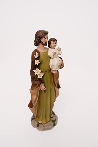 Statuu St Joseph - 8inch Joseph kip za prodaju za prikaz - Statue Saint Joseph sa poklon kutijom za krštenje,