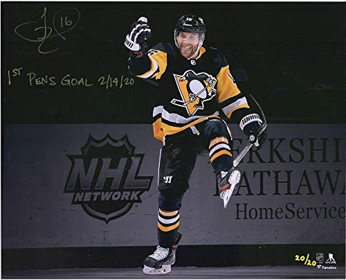 Jason Zucker Pittsburgh Penguins AUTOGREME 16 x 20 Fotografije sa 1. olovkom 2/14/20 natpis - 20 od ograničenog