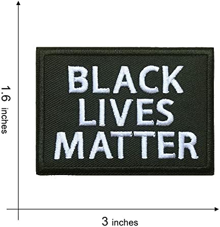 Kloris Black Lives Match Patch Black Fist Snaga izvezenog željeza na šini zakrpa BLM afrička Power Power