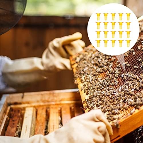 HANABASS Vrtni alati Vrtni alati Plastični pčelarski stolni pčelinji kavezni zaštitnik 100kom kavezni kavez