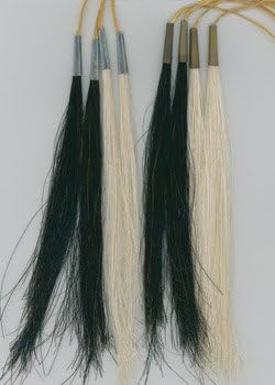 8 Konjska vlasišta za kosu crne ili bijele matične ploče zanat za vodu Wow Regalia