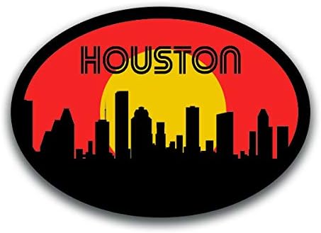 Houston Texas Skyline Vinyl naljepnica naljepnica | Automobili Kamioni Vans SUVS Windows Walls Cups prijenosna