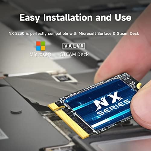 Kingspec 2230 NVME SSD, 512GB M.2 PCIe Gen3 X4 SSD, M.2 m Key SSD, 2230 Interni čvrsti državni pogon, 3D