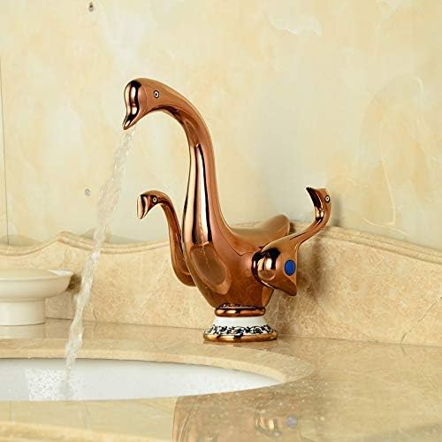 Slatka patka oblika dvije rublja kupatilo za sudoper za sudoper za umivaonik od mješavine mesinga u kupaonici