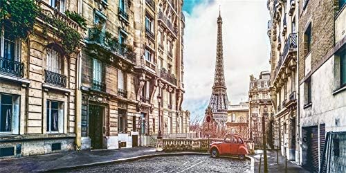 Yeele 20x10ft Eiffelov toranj pozadina za fotografiju romantična Francuska Pariz stara Retro Evropa Alley