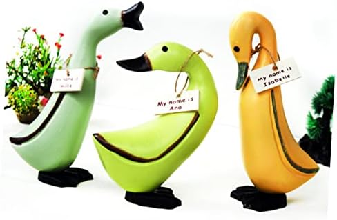 HOMOYOYO Drvo oslikane patke mini igračke patke figurice obojene modele Drvene farbanje patke Početna stranica