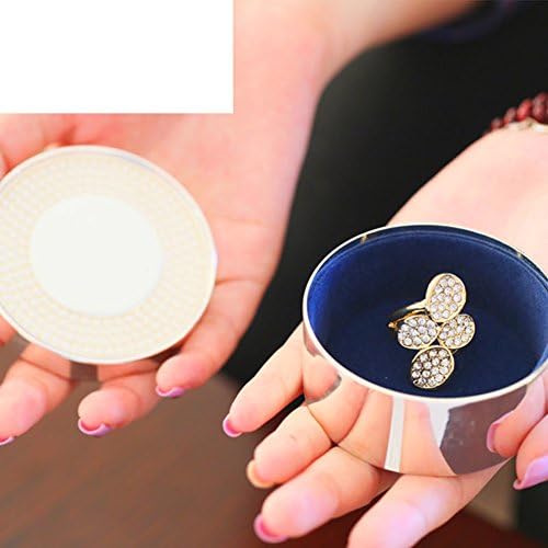 Wodeshijie Pearl Okrugli nakit Kutija / Prijenosni prsten naušnice za pohranu kutija-a