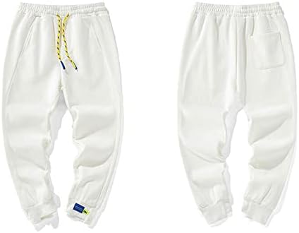 WXHN MENS Solid paušalice Stretch drizzletni džepovi Comfy Soft Lounge Loose Streetwear Sportske hlače