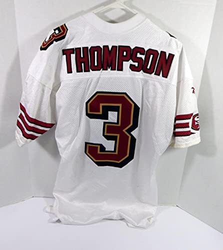 San Francisco 49ers Thompson # 3 Igra Izdana Crveni dres 44 DP34745 - Neintred NFL igra rabljeni dresovi