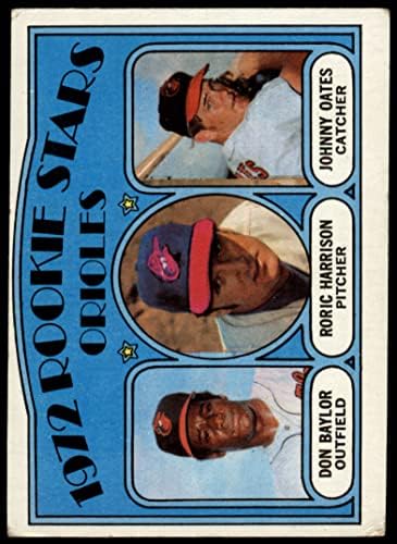 1972. 44 Oriole Rookies Don Baylor / Roric Harrison / Johnny Oates Baltimore Orioles Dobar oriole
