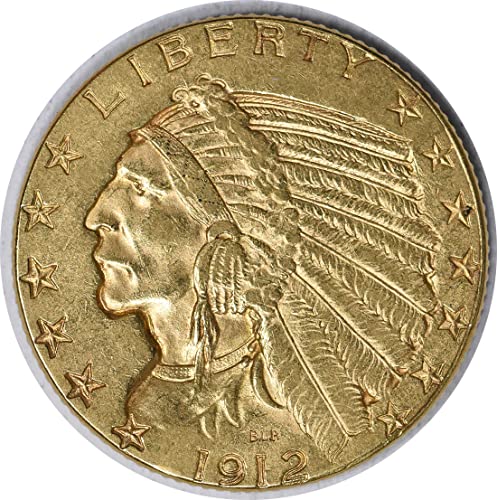 1912 P $ 5 Zlatni indijski necertificirani au