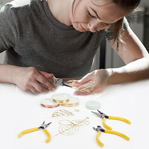 Weereedy Wire Omotani nakit KIT, DIY 4 seta Ženska žica zamotana kose Klizna klizača kose