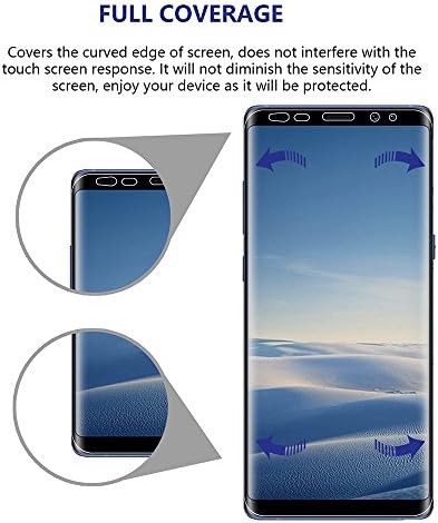 Galaxy Note 8 Zaštita ekrana privatnost, 2-Way Anti Spy Full Adhesive pokrivenost Nano štit 3D Curve Edge