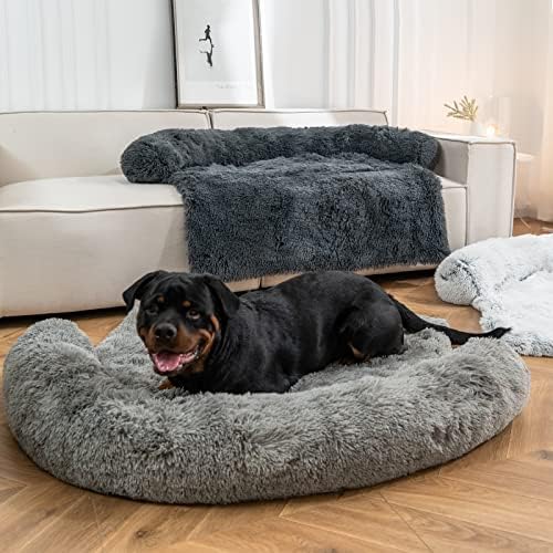 Auemtyn pasa, smirujući palice za velike pse, lepršavi neklizajući XL krevet za pse za zaštitu od mekih