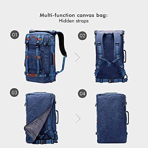 WITZMAN platneni ruksak Vintage putni ruksak velike torbe za Laptop konvertibilni rameni ruksak