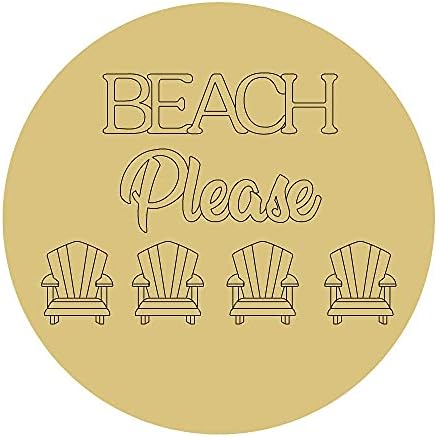 Plaža Molimo dizajnirajte po linijama izrez nedovršeni drveni ljetni dekor vješalica za vrata na plaži MDF
