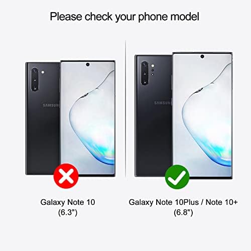 Jzases futrola za Galaxy Note 10 Plus / Galaxy Note 10 Plus 5G, 2 u 1 magnetna odvojiva futrola otporna