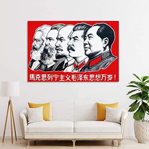 BLUDUG Vintage poster Posteri komunističkih lidera Zidna dekoracija Posteri platno slikarstvo zidni umjetnički