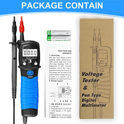 Tip olovke Digitalni multimetar, Volt METER AC / DC High Napon Tester za kontinuitet otpora Dioda, voltmetar