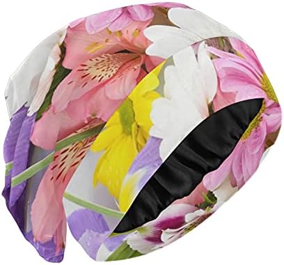Sjemenska kapa za spavanje šešir za spavanje BONNET BUNIES Buket cvjetni cvjetovi za žene zatražite noć