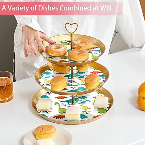 Stalci za torte Set od 3, dinosaurusi postolje za prikaz stola za desert Cupcake stalak za vjenčanje Baby