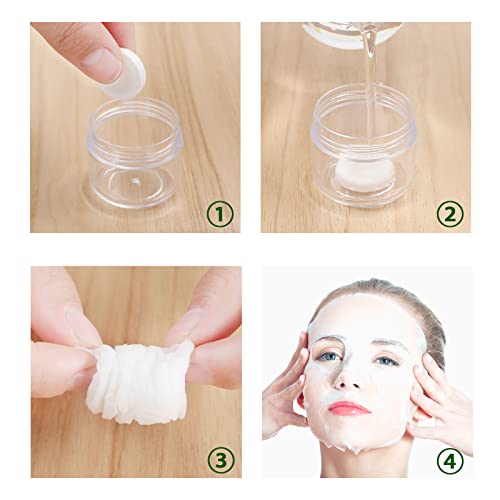 SADYFON 100kom DIY maske za lice papir za njegu kože lica, prirodni pamuk komprimirane maske za lice kozmetički
