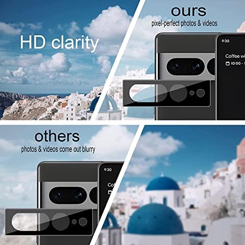 2 pakovanja za Google Pixel 7 Pro zaštitnik ekrana, 2 pakovanja zaštita sočiva kamere od kaljenog stakla,