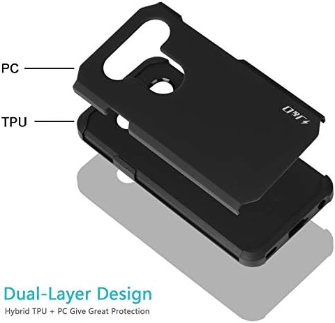 J & D CASE kompatibilan za LG V40 tanji futrolu / LG V40 futrolu, teški dual sloj hibridni udarni zaštitni