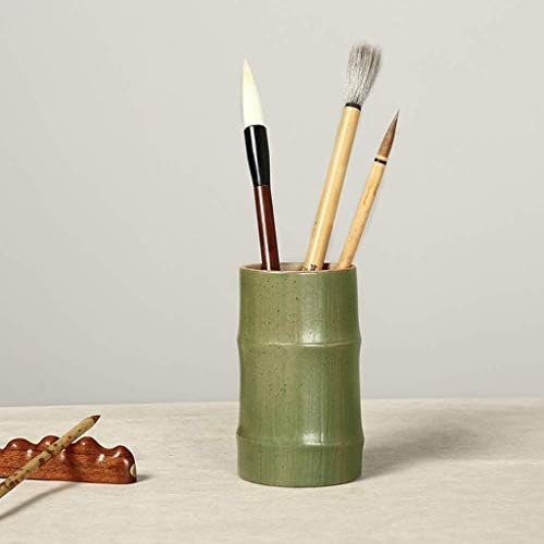 ZLDQBH cilindrični držači za olovke i olovke, držač četke za šminkanje keramički Organizator stola za olovke
