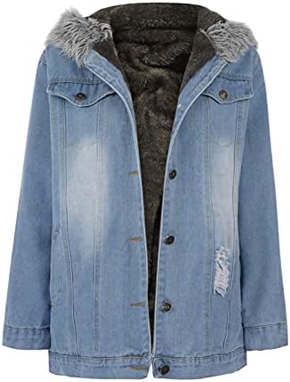 Foviguo puffer kaput žene, flotovna jakna s dugim rukavima za žene casual park zimski jean labav kruti prsluk