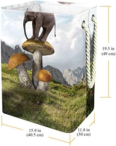 Deyya Manipulation Elephant Mushrooms priroda planine korpe za veš Košara visok čvrst sklopiv za odraslu
