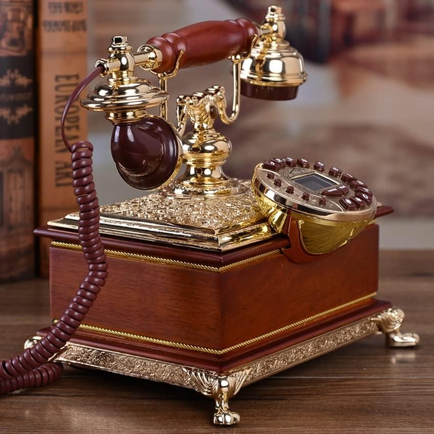 N / A tablica Vintage telefon fiksni telefon sa dvostrukim sistemom ID pozivatelja, 16 melodija zvona, podesiva