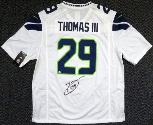 Seattle Seahawks Earl Thomas autografirani bijeli Nike Veličina XL MCS Holo Stock # 110956 - Autographirani NFL dresovi