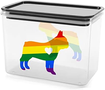 LGBT Bulldog pride posuda za čuvanje hrane plastične čiste kutije za odlaganje sa zaptivnim poklopcem