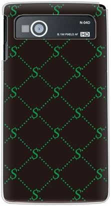 Drugi kožni monogram Black X Green Design by ROTM / za Medias LTE N-04D / Docomo DNCN4D-PCCL-202-Y348
